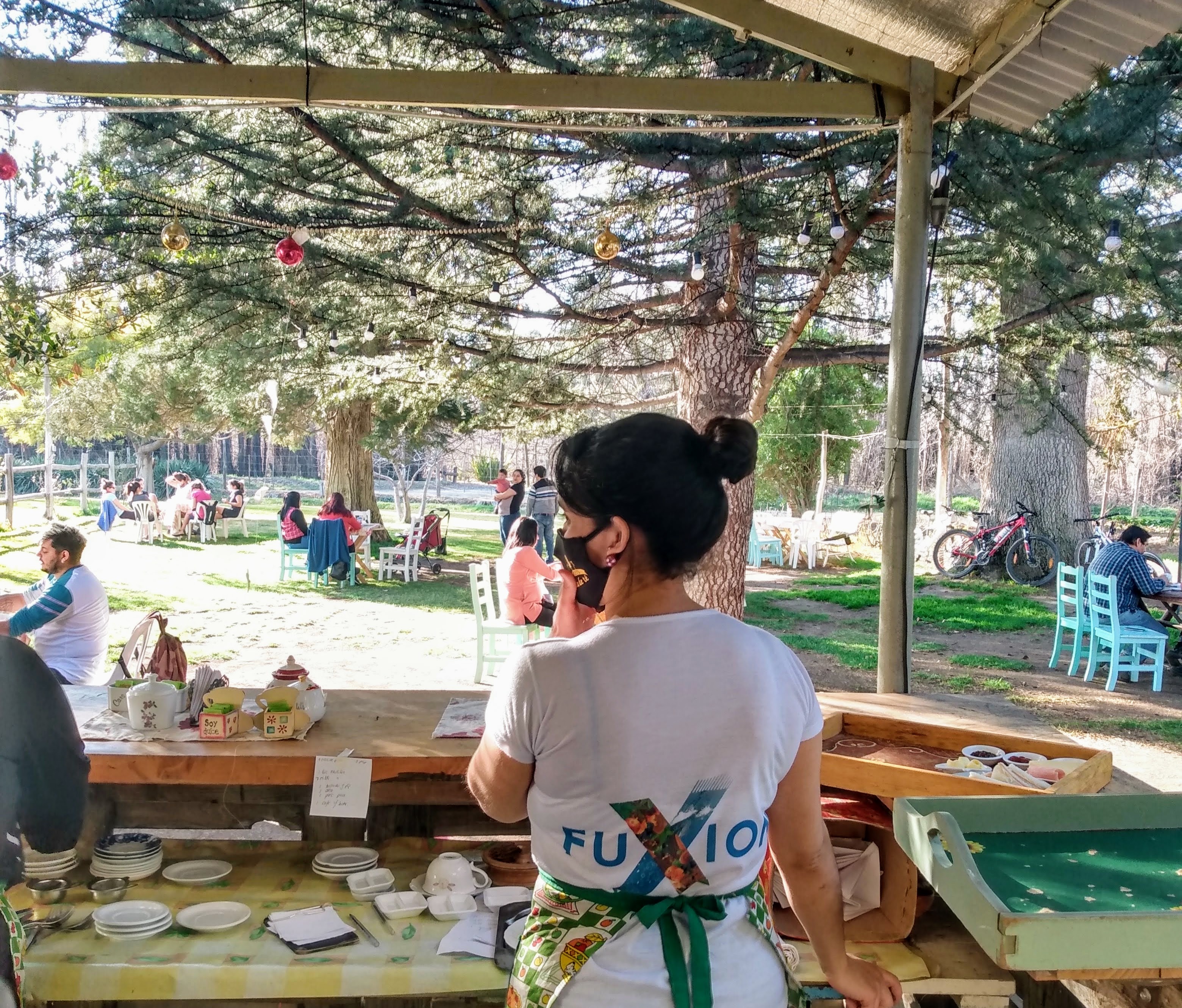 Barra de Los Chalets con productos Fuxion